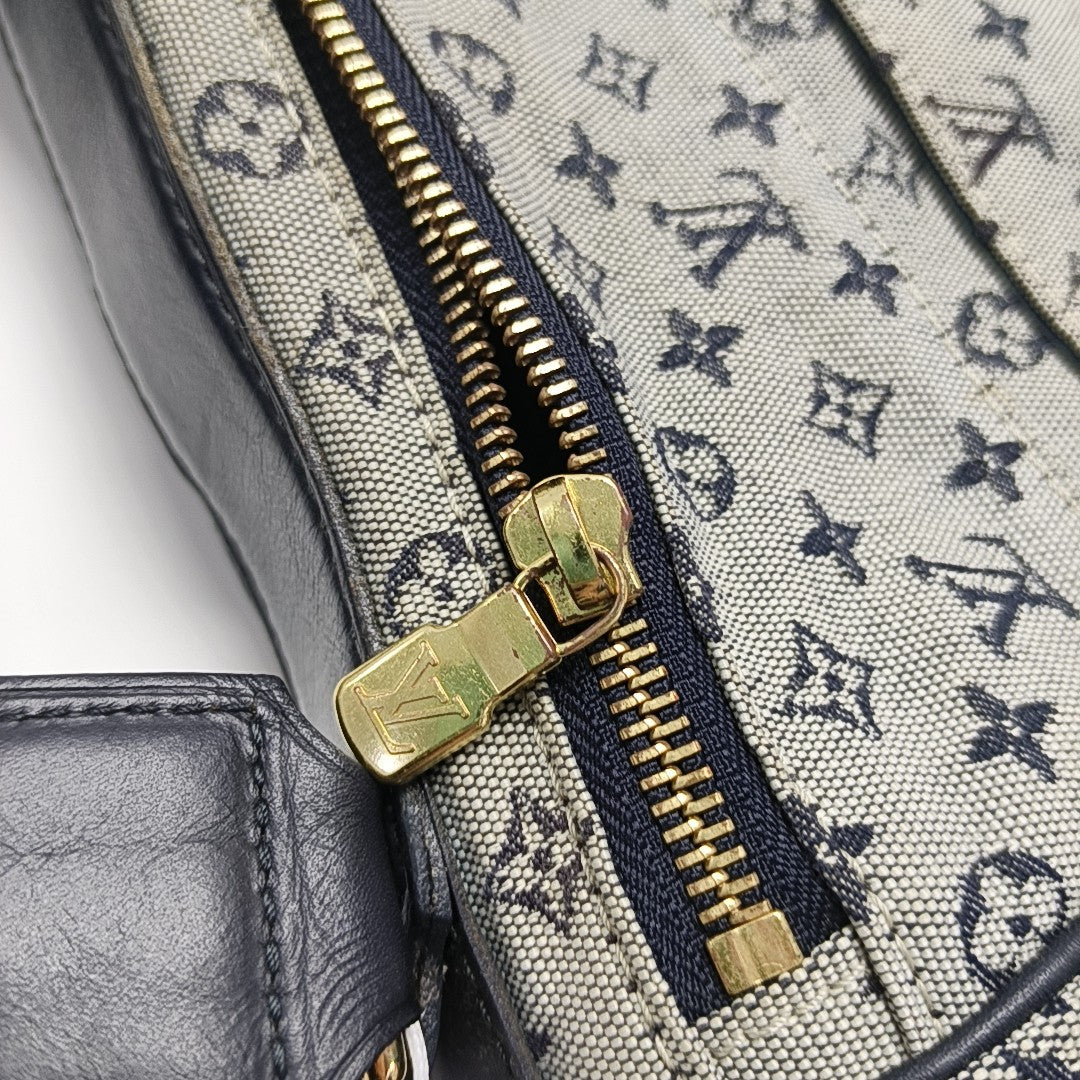 LANGER Monogram Canvas Blue