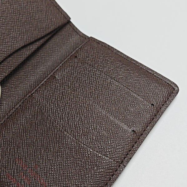 Damier Ebene Coated Canvas Card Holder Brown