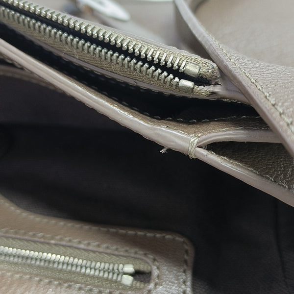 Calfskin Shoulder Bag Brown