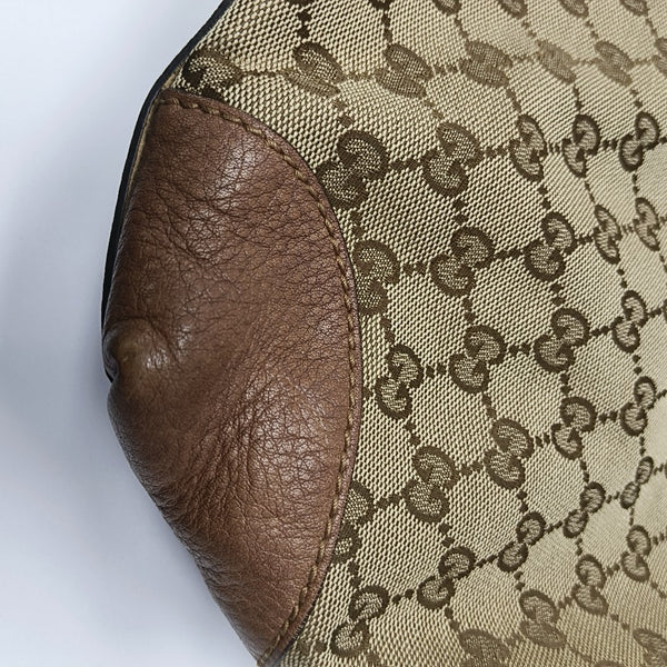 Monogram Canvas Shoulder Bag Beige