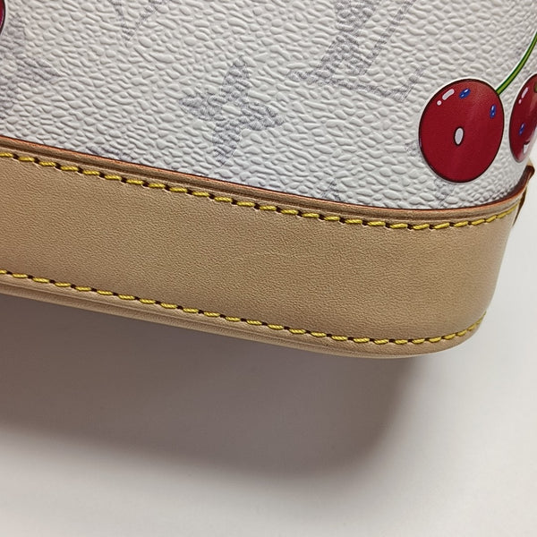 ALMA BB Monogram Coated Canvas White