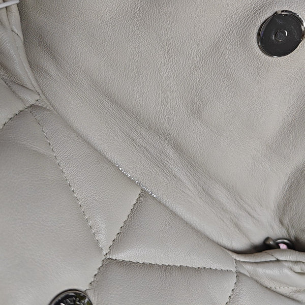 PUFFER TOY Mini Quilted Lambskin White