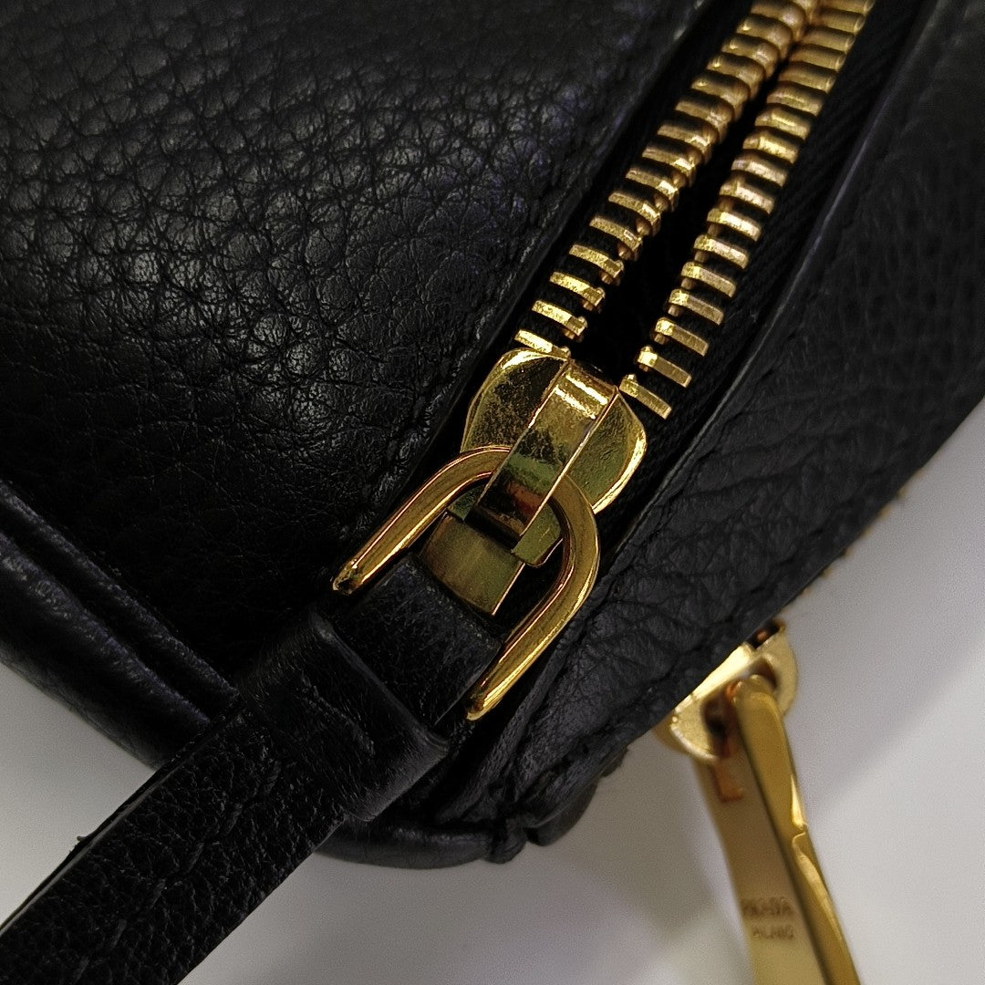 Calfskin Belt Bag Black
