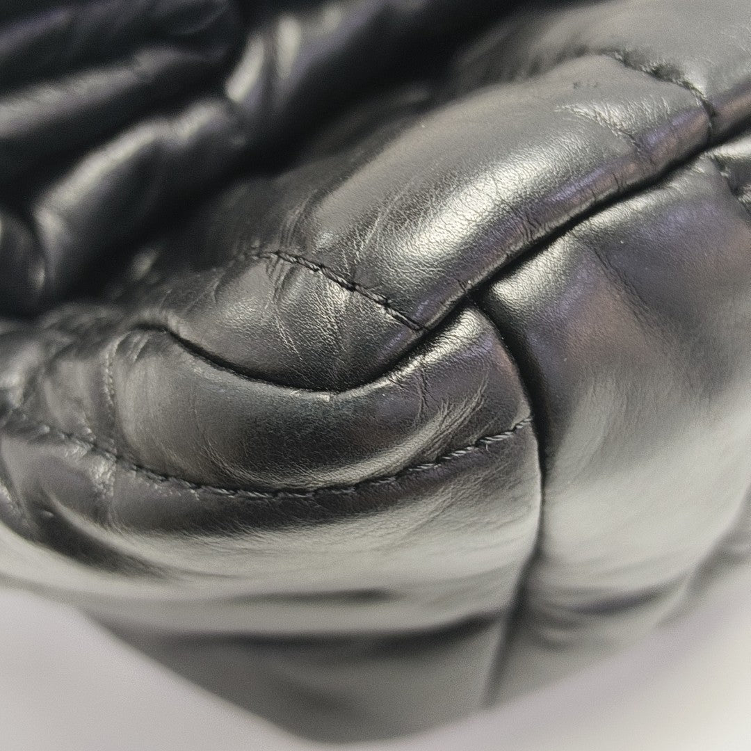 BB Quilted Calfskin Black