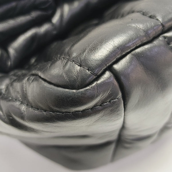 BB Quilted Calfskin Black