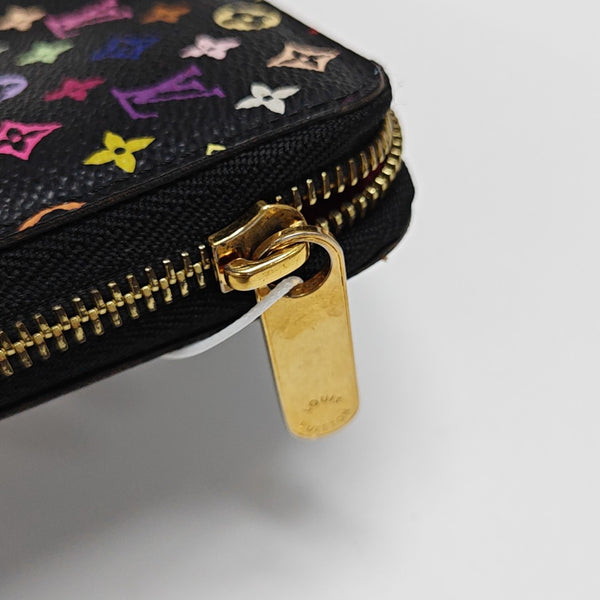 LV × TM ZIPPY Monogram Coated Canvas Black Wallet
