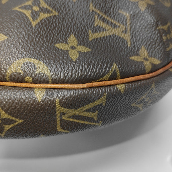 CROISSANT MM Monogram Coated Canvas Brown