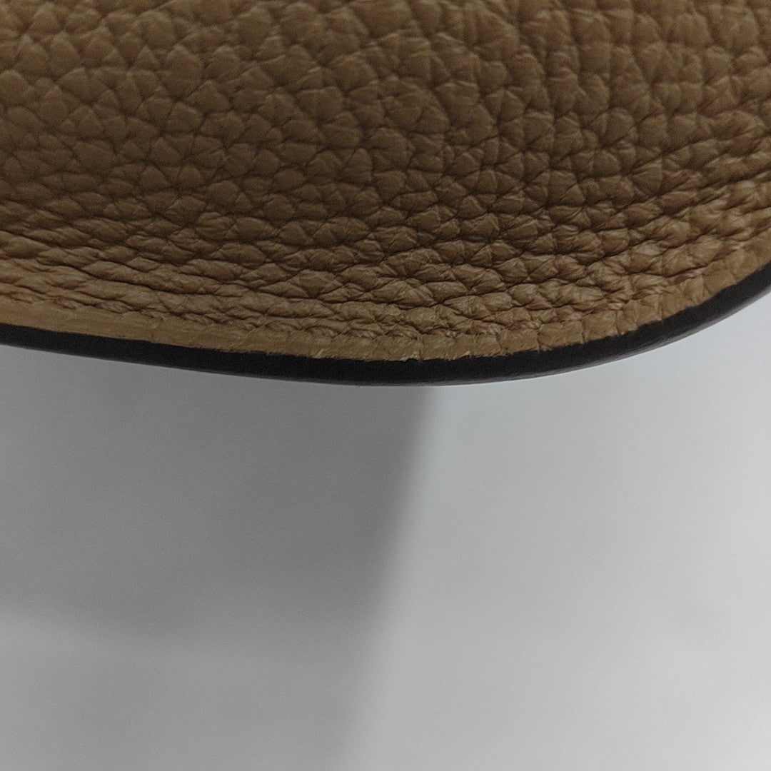 Calfskin Shoulder Bag Brown