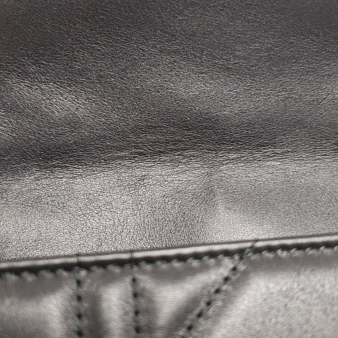 GG Marmont Medium Quilted Calfskin Black