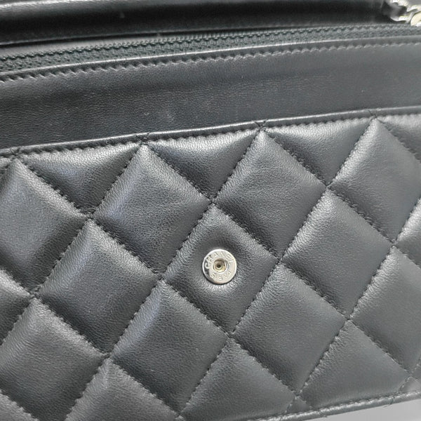 WOC Quilted Lambskin Black