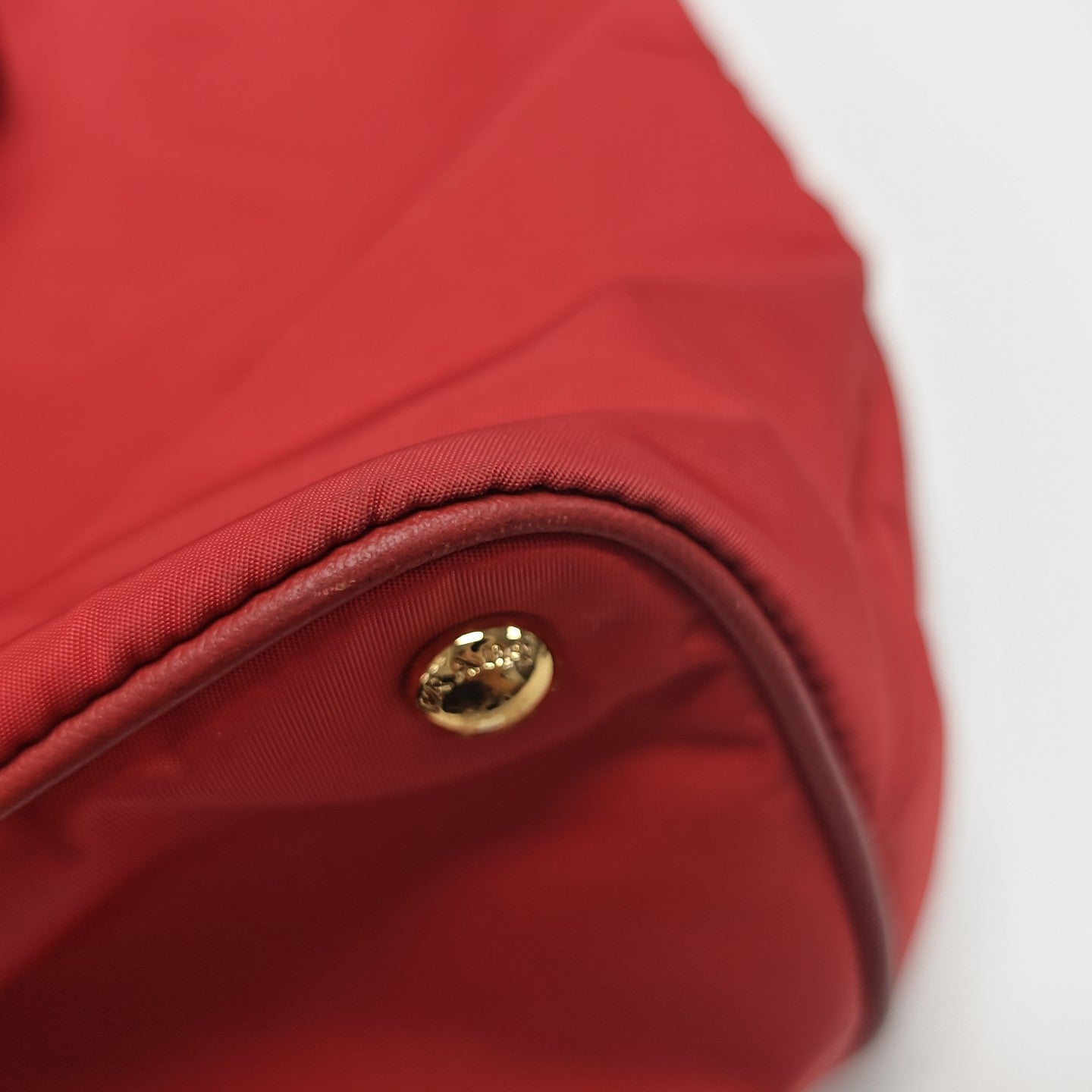 Nylon Tote Bag Red