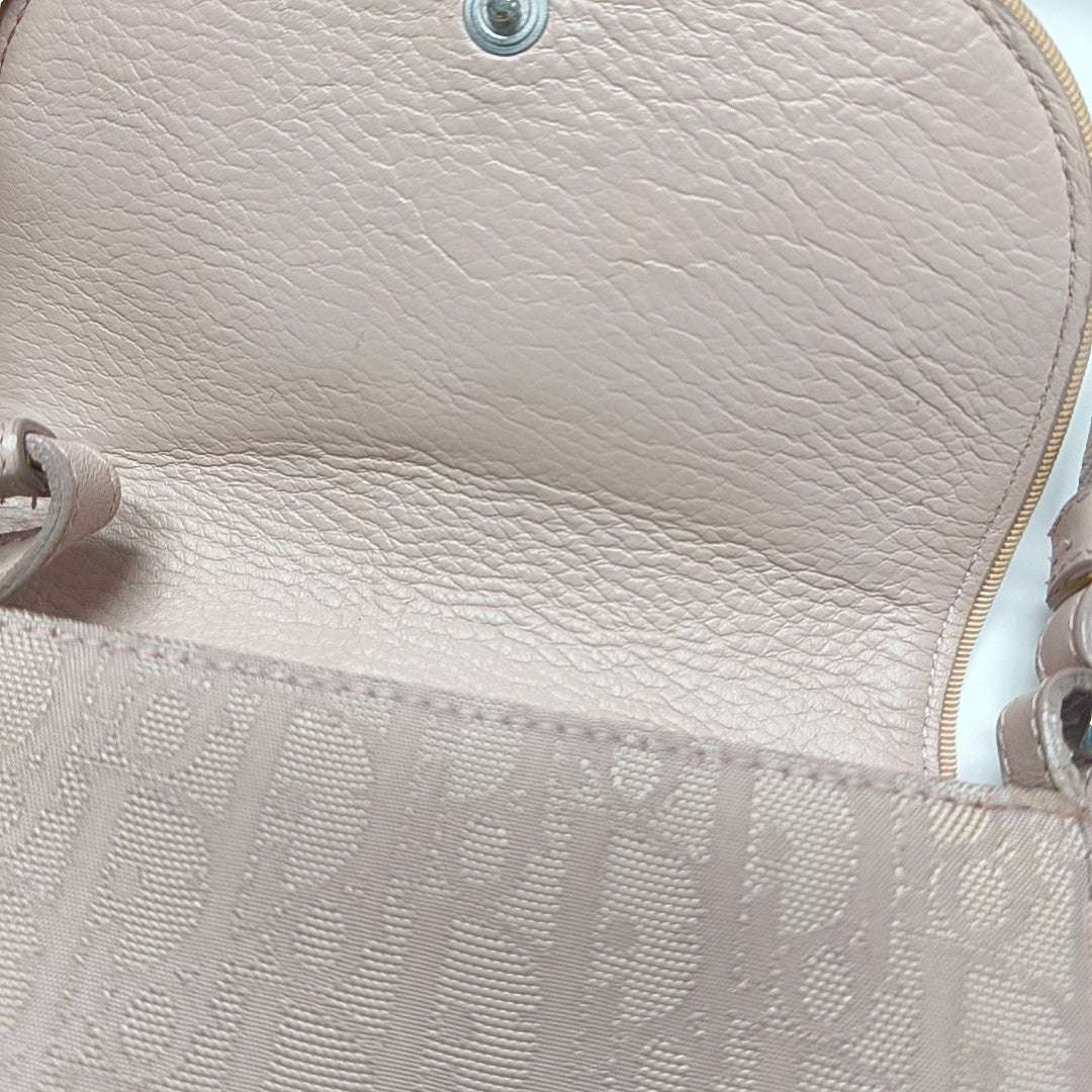 Fabric Crossbody Bag Pink