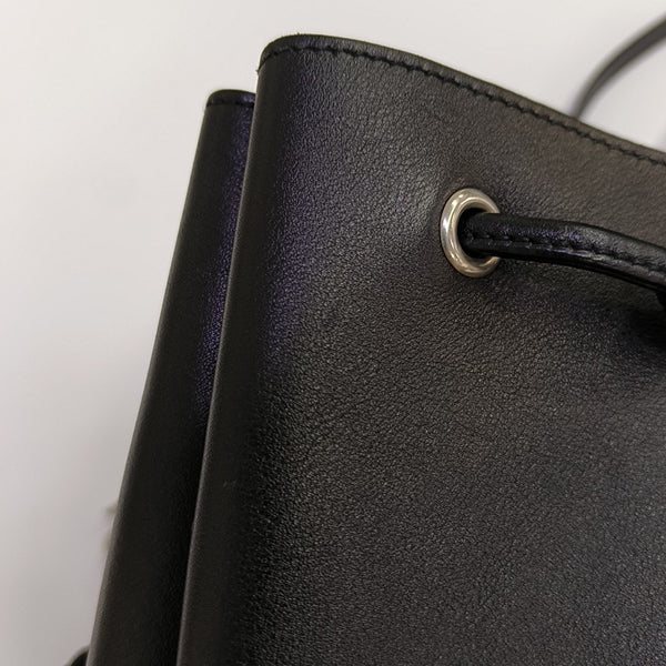Calfskin Bucket Bag Black