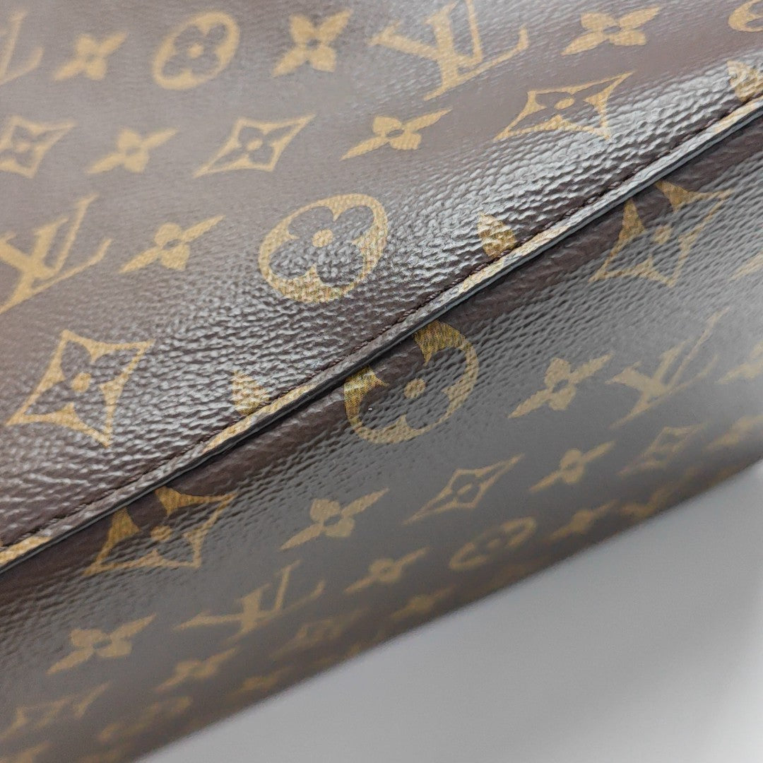 NÉONOÉ MM Monogram Coated Canvas Brown