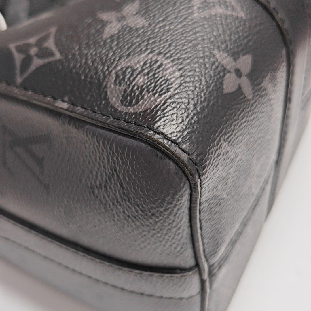 KEEPALL Monogram Coated Canvas Black