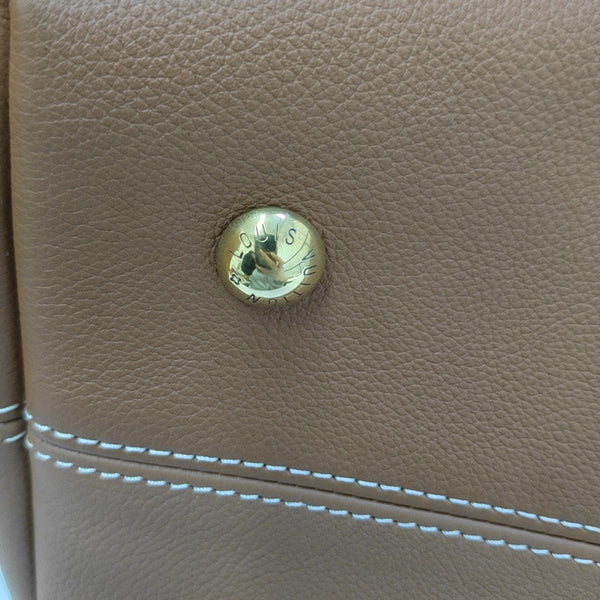 LOW KEY HOBO PM Monogram Calfskin Brown