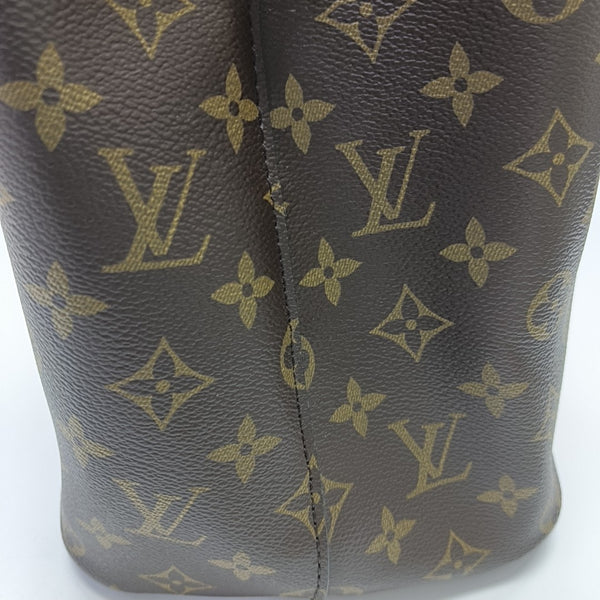 NÉONOÉ MM Monogram Coated Canvas Brown