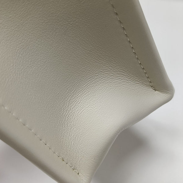 Book Tote Mini Cannage Calfskin White