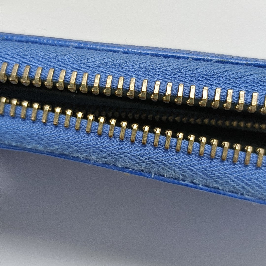 Calfskin Wallet Blue