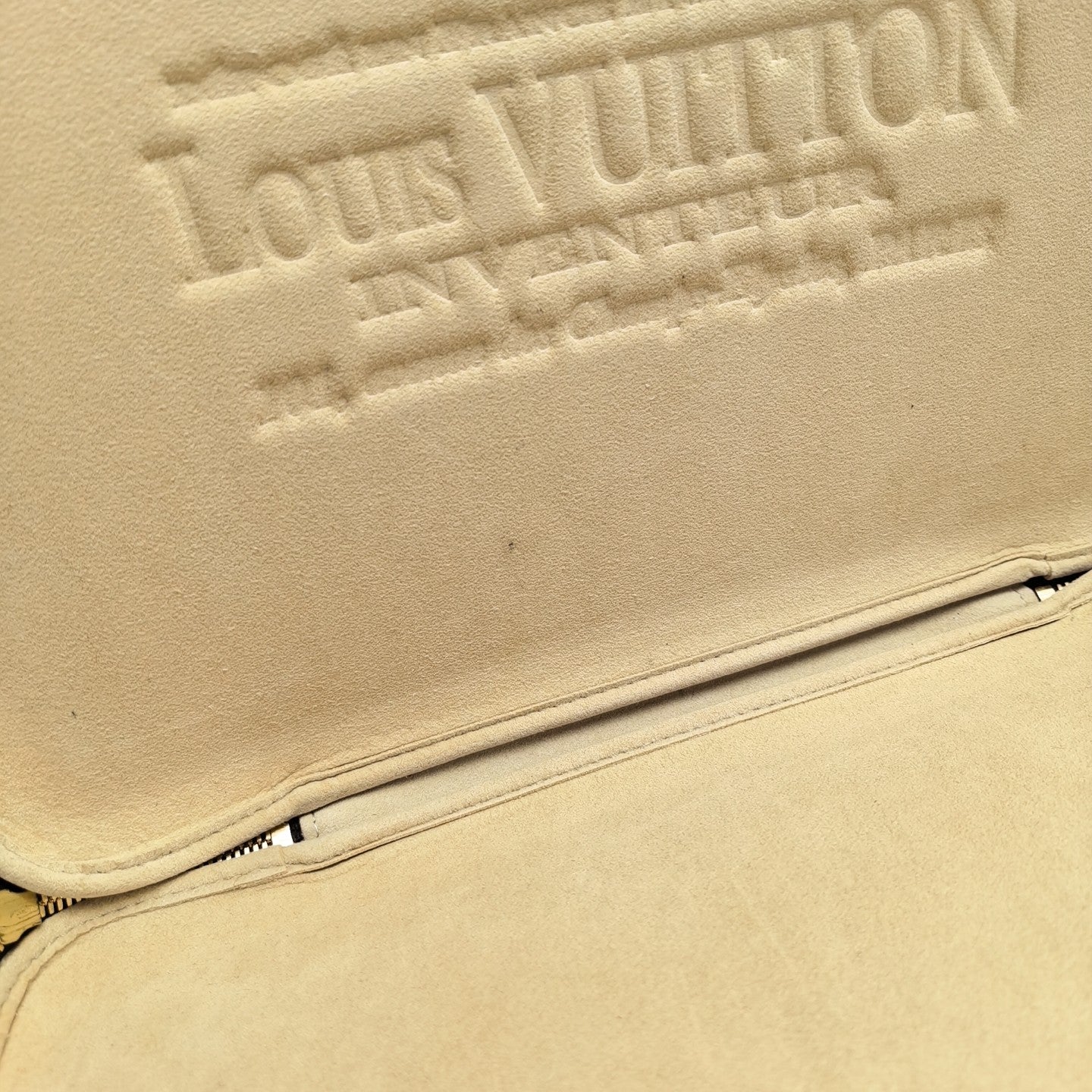 Monogram Coated Canvas Clutch Brown