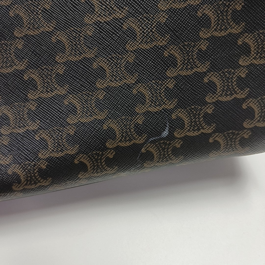 CABAS CELINE Small Coated Canvas Brown