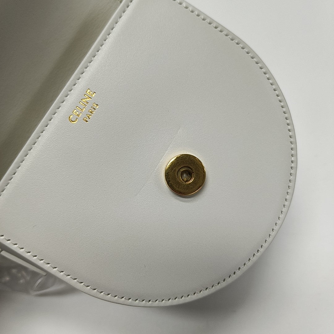 Calfskin Shoulder Bag White