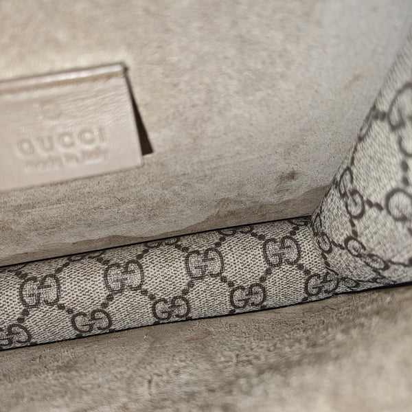Dionysus Mini Monogram Coated Canvas Beige