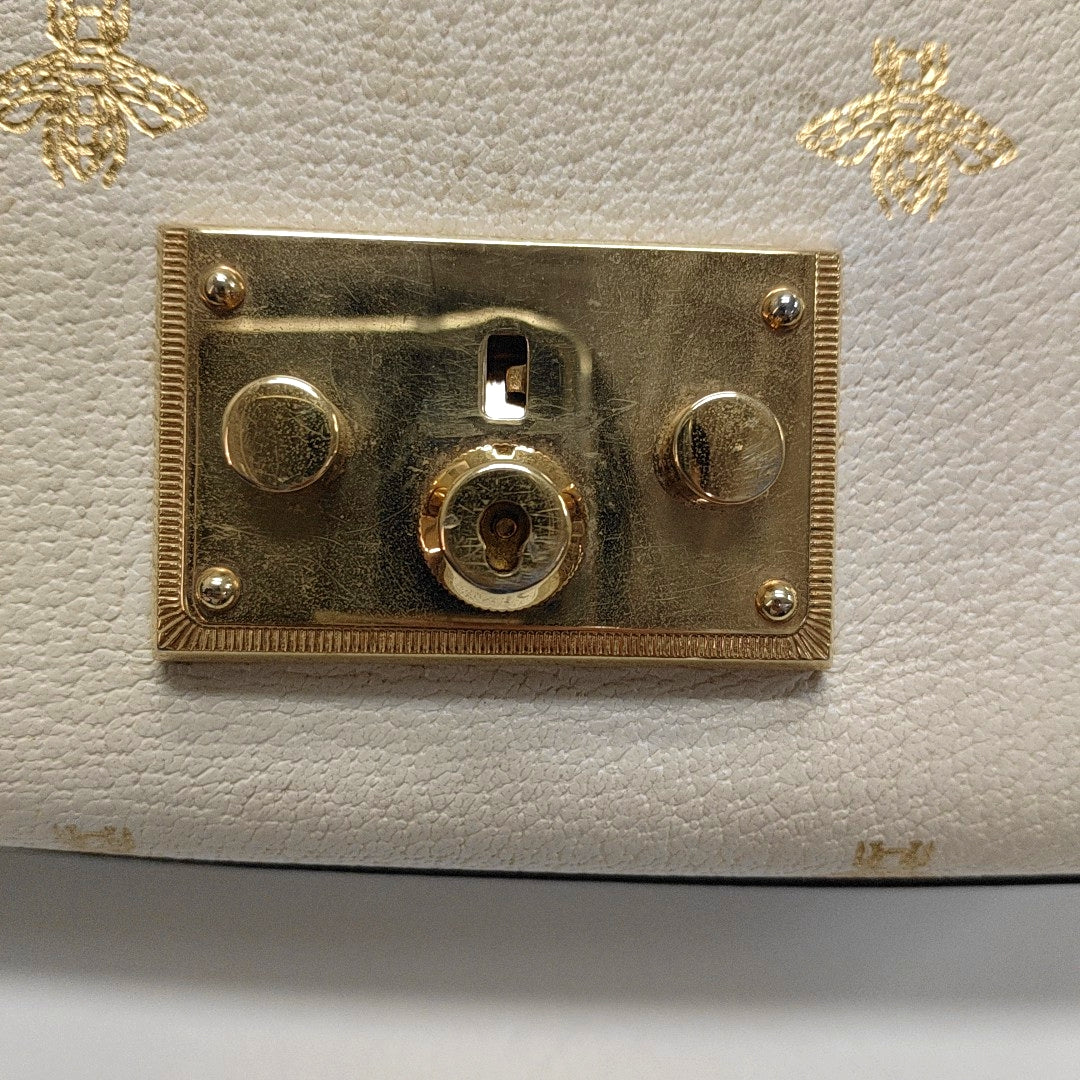 Authenticated pre-owned  Padlock Small Calfskin White - Shoulder Bag at Looply