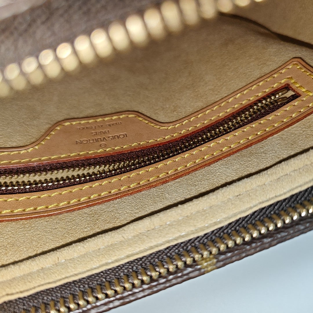 LOOPING MM Monogram Coated Canvas Brown