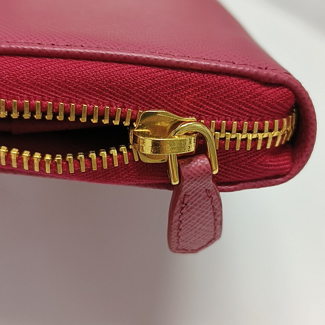Saffiano Calfskin Wallet Pink