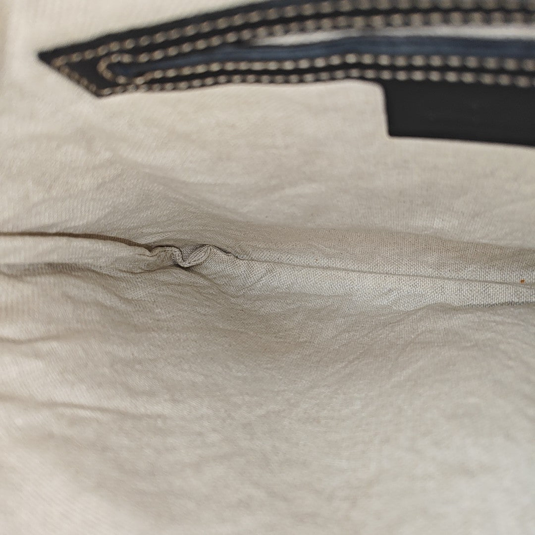 Monogram Coated Canvas Shoulder Bag Blue