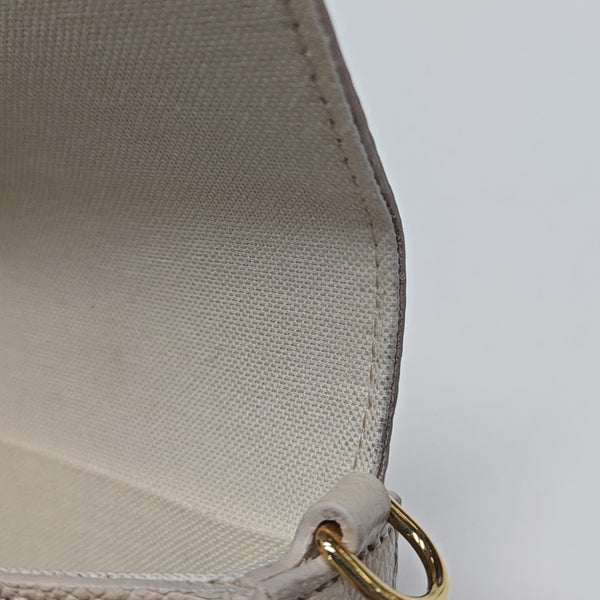 FÉLICIE PM Monogram Calfskin White