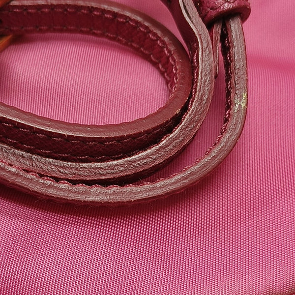Nylon Shoulder Bag Red