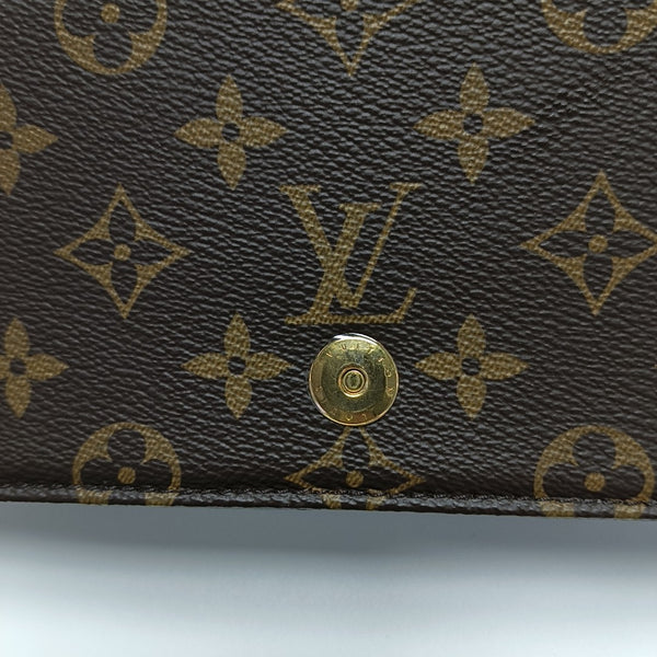 Lily Monogram Coated Canvas Brown