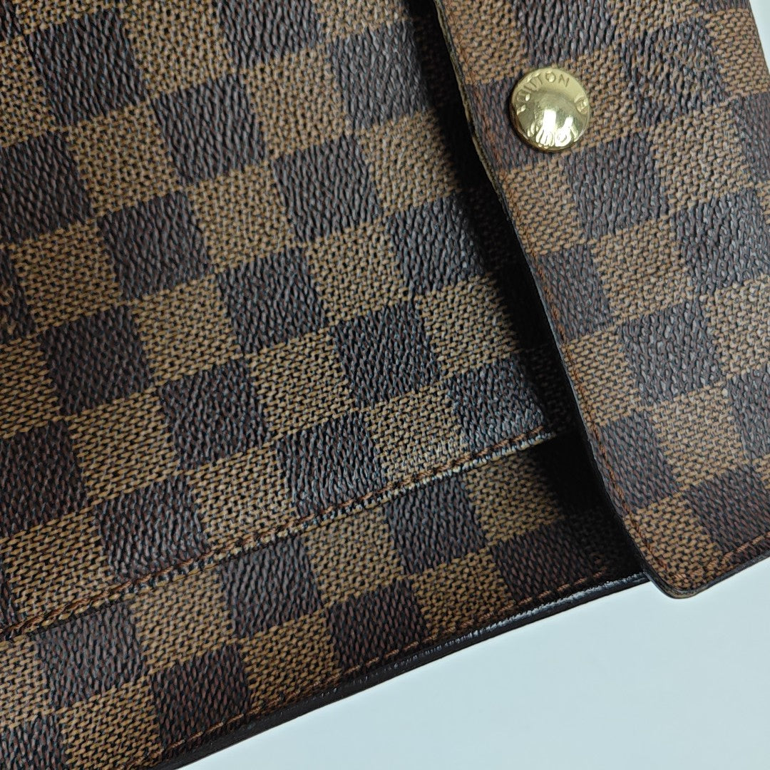 PIMLICO Damier Ebene Coated Canvas Brown