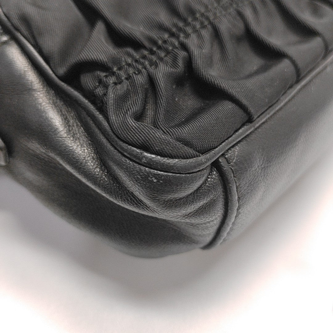 Nylon Shoulder Bag Black