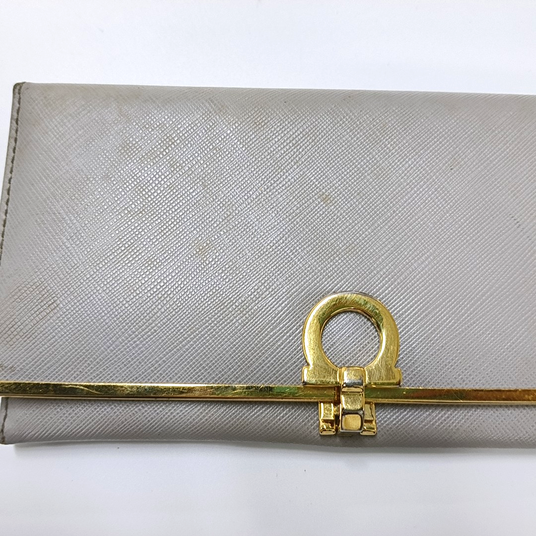 Authenticated pre-owned  Gancini Calfskin Blue Wallet - Wallet at Looply