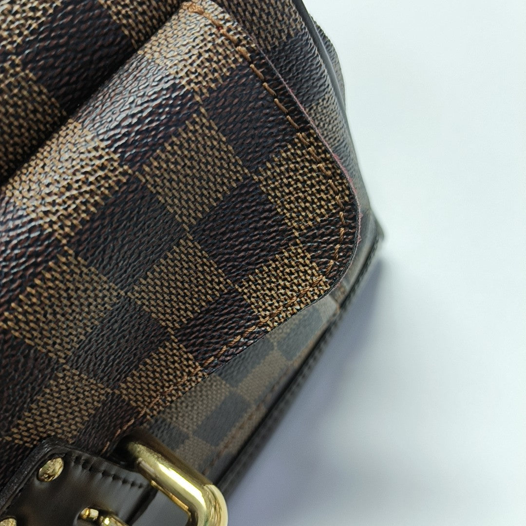 KNIGHTSBRIDGE Damier Ebene Coated Canvas Brown