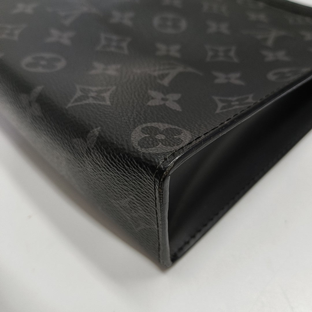 Pochette Voyag MM Monogram Coated Canvas Black