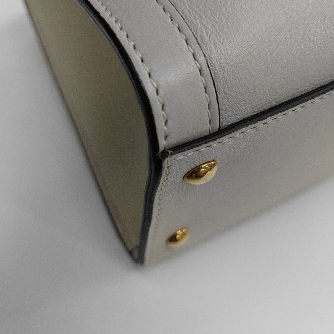 Diana Mini Calfskin White
