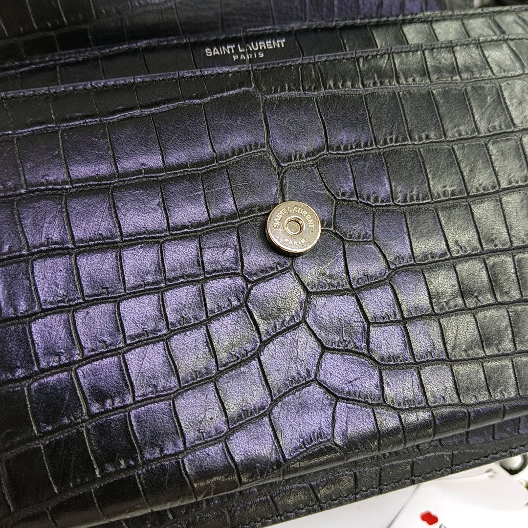 SUNSET Medium Calfskin Black