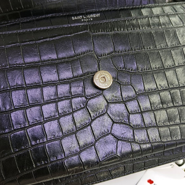 SUNSET Medium Calfskin Black