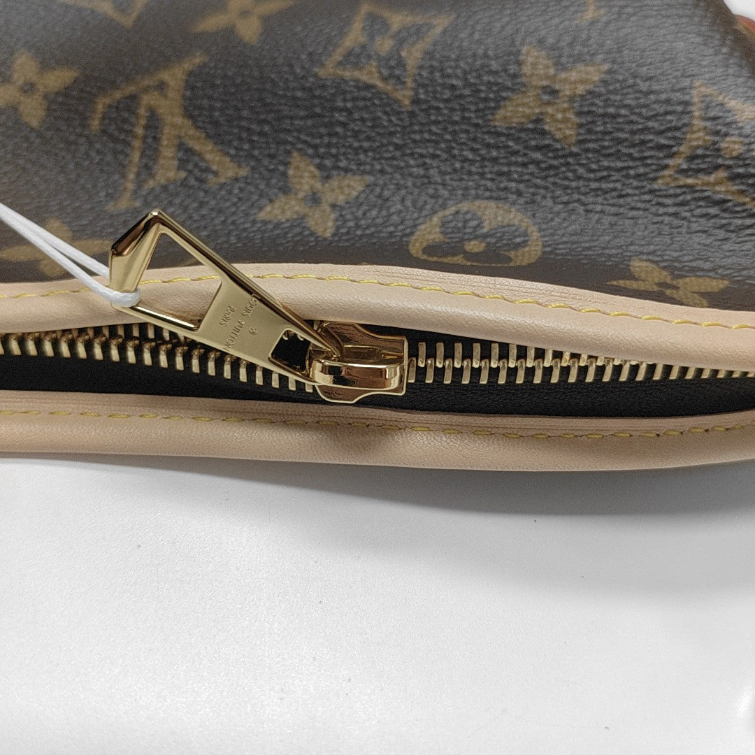 Line Up Monogram Coated Canvas Brown