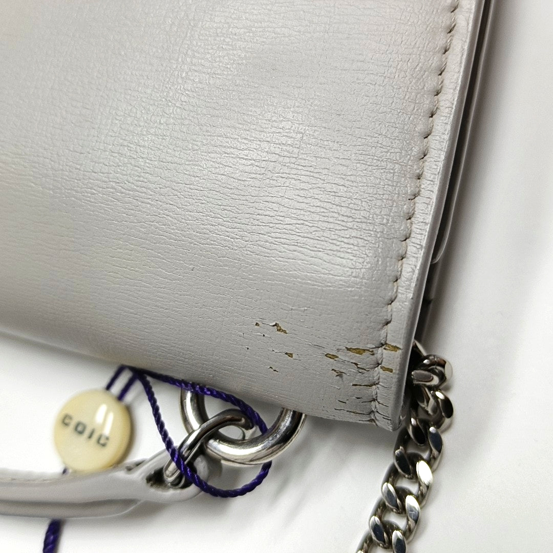 Authenticated pre-owned  SUNSET Calfskin Gray - Crossbody Bag at Looply
