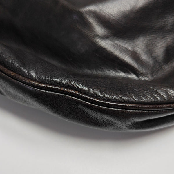 Calfskin Shoulder Bag Brown