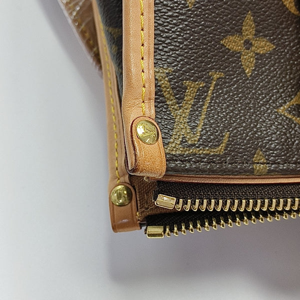 POPINCOURT Monogram Coated Canvas Brown