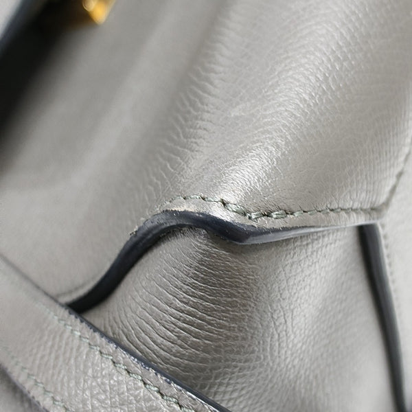 BELT Micro Calfskin Gray
