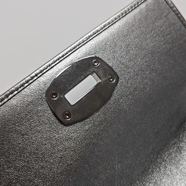 Crystal Mini Quilted Lambskin Gray