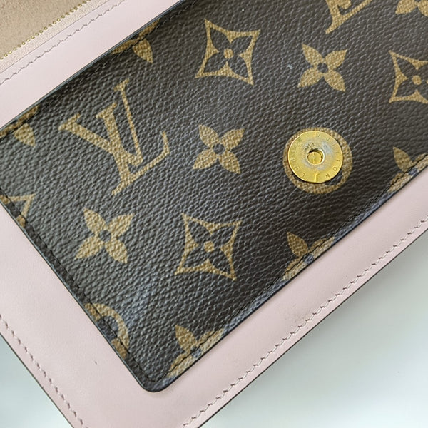 FLORE Monogram Coated Canvas Brown