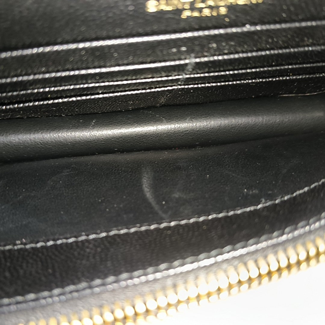 MONOGRAM WOC Chevron Calfskin Black